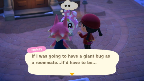 Weird life advice from my villagers - get a bug as a room mate. Gregor Samsa are you looking for a r