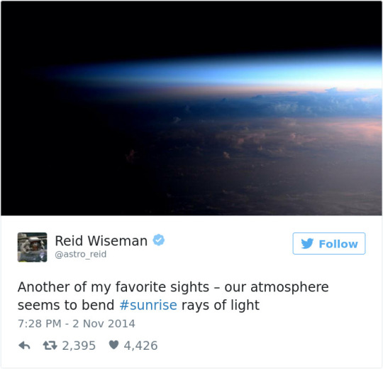 Astronaut tweets