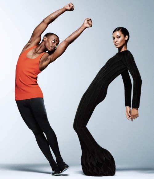 devoutfashion:WSJ Magazine November 2014Model: Joan Smalls & Lil BuckPhotographer: Daniel Jackson