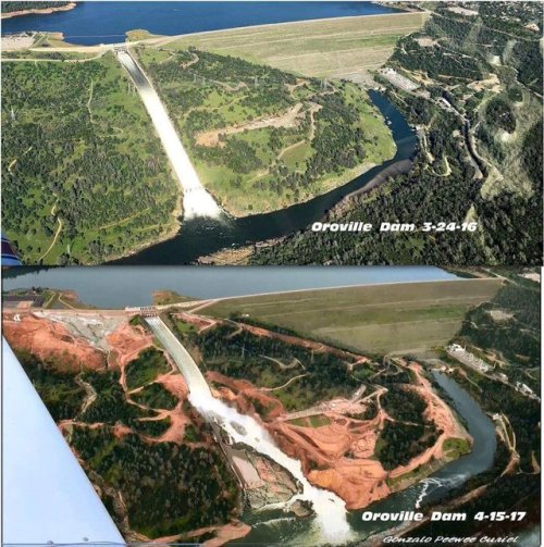 Spillway Problems, Orville Dam, California.Earlier this spring there was an emergency situation as serious erosion of th