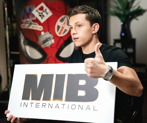 TOM HOLLANDSpider-Man x Men In Black “Unsuited” Interview, Indonesia › May, 2019