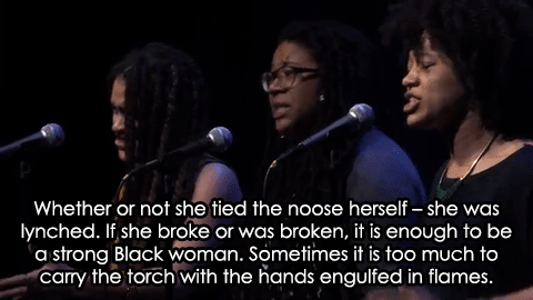 nevaehtyler:  destinyrush:  Watch This Powerful Reminder To Say Sandra Bland’s Name By Kai Davis, Nayo Jones & Jasmine Combs   In their poem “Sandra Bland”, (called after the 28-year-old Black woman who was found hanged in her jail cell in