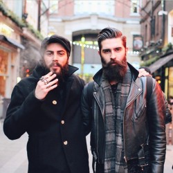 apothecary87:  Two beards are better than one, like these MEN @supatonystone and @chrisjohnmillington  #TheManClub www.apothecary87.co.uk #Apothecary87 