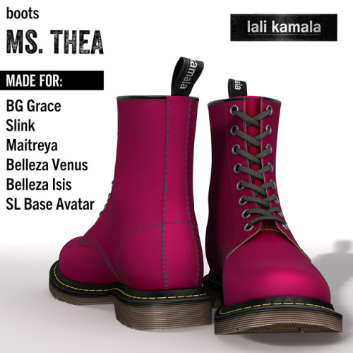 &ldquo;Ms. Thea&rdquo; Classic female boots for use in the Second Life.High realistic lookin