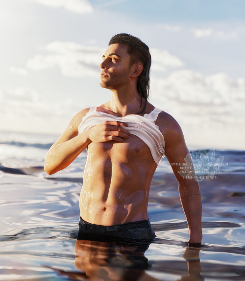 3deliciousdigital:Seaside Series: FFXV Chocobros + Nyx Ulric as bonus (just because), the complete s
