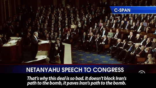 sandandglass:TDS, March 3, 2015Jon Stewart looks at Netanyahu’s predictions for a nuclear weapon in 