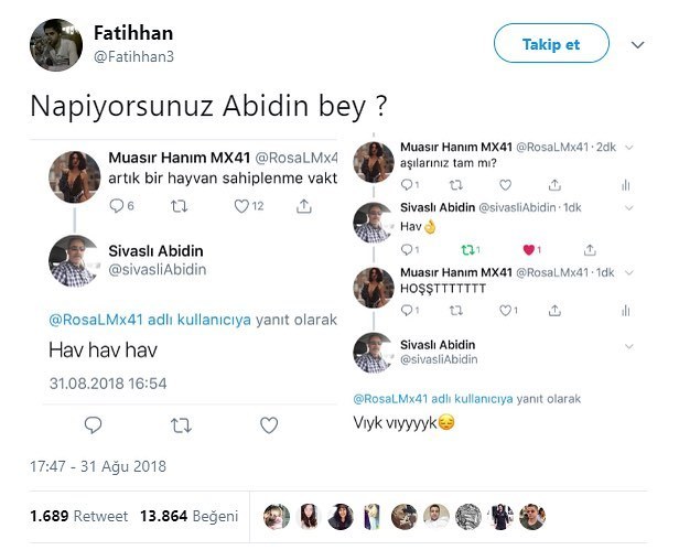 Napıyorsunuz Abidin...