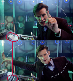 You can see Matt&rsquo;s script in this scene from the 50th, a few seconds later it&rsquo;s gone.