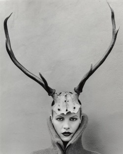 somethingvain:  alexander mcqueen f/w 1996 ‘dante’ antlers, emma balfour by martyn thompson
