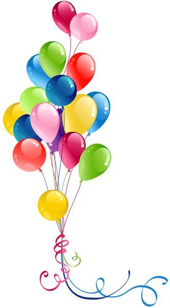 Dancing happy birthday balloons