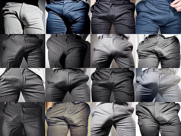 bigandthickandhairy:  Bulges for all tastes. 
