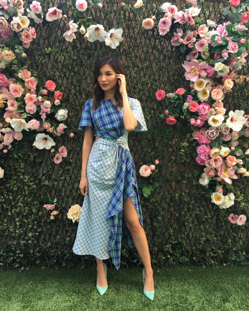 of-far-aways-and-future-days:gemma_chan: LA press junket day 1. Fallen in love with this dress @prab