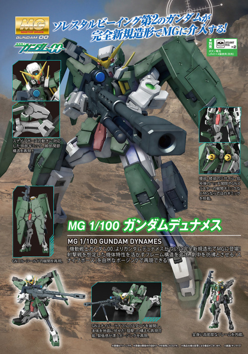 gunjap:  MG 1/100 GUNDAM DYNAMES: Just added NEW Official Images, Info Releasehttp://www.gunjap.net/site/?p=343595