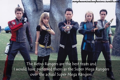 morphenominalconfessions:“The Retro Rangers are the best team and I would have preferred them as the