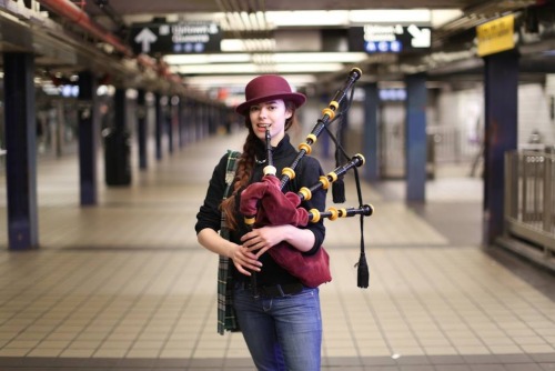 humansofnewyork:  “I’ve been learning bagpipes for 23 years. Now guess how old I am.” “…. 26.” “Nope! I’m 22. Both my parents played.”
