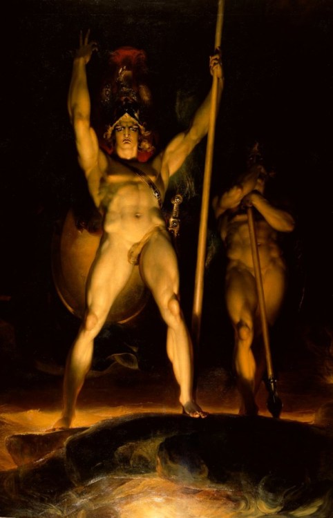 victorianink: Satan summoning his Legions, 1796-1797, by Sir Thomas Lawrence (1769 - 1830)