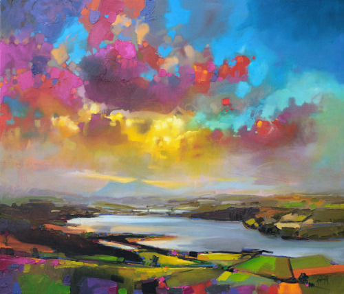 culturenlifestyle:  Psychedelic Landscapes Reminiscent of Dreams by Scott Naismith Artist Scott Naismith has produced a series of beautiful landscape paintings on canvas with shows a brilliant use of colours and textures to create the illusion of a dream.