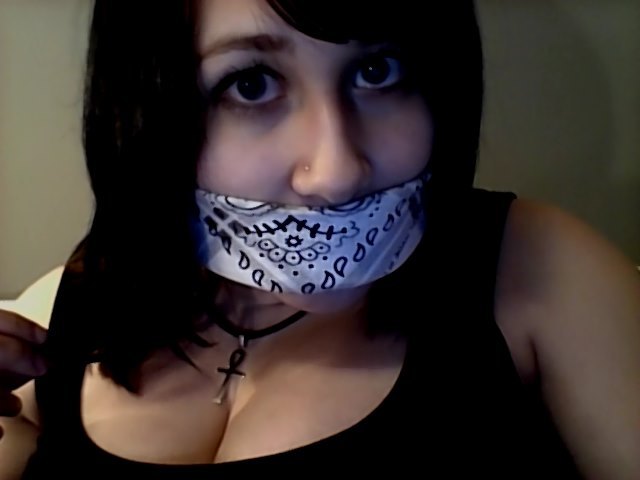 gagganator:  misspennyprimetime:  Ancient request for bandana gag: COMPLETE!  Lovely