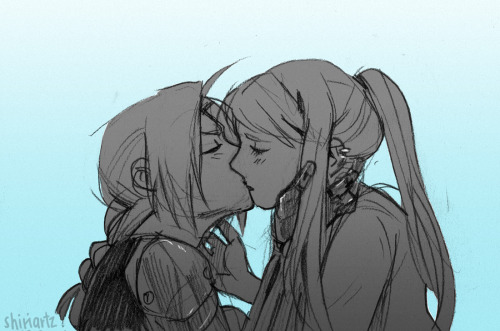 shiriartz:some kissing o.o