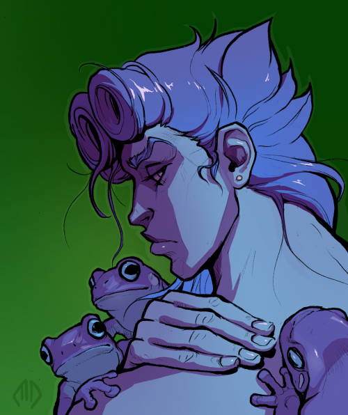 Giorno with froggies, ribbit!