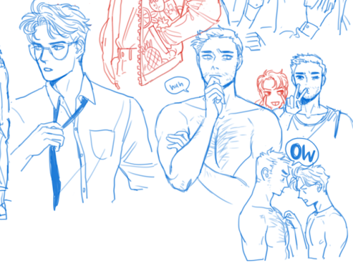 random doodles &amp; last pic is the sketch layer aka i have no idea what im trying to draw most of 