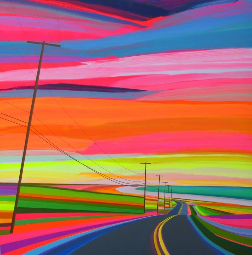 &ldquo;&quot;Sunset&rdquo; by Grant Haffner (Acrylics, 2015).&ldquo; on /r/Art http://ift.tt/1N7tEMz