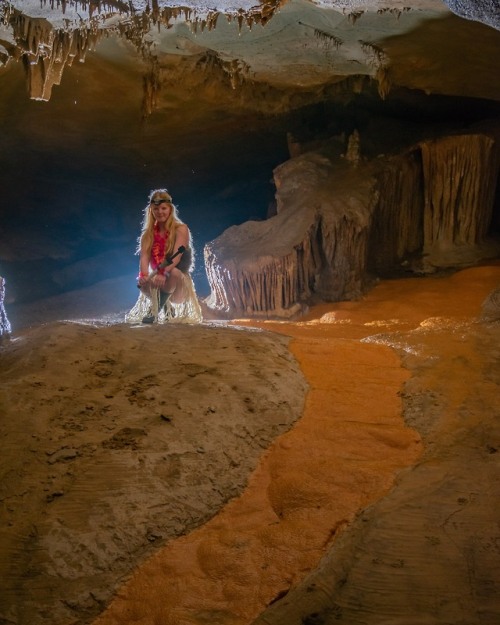 the closest i will ever get to modeling is tipsily scrambling over muddy cave slopes in a fake fur w