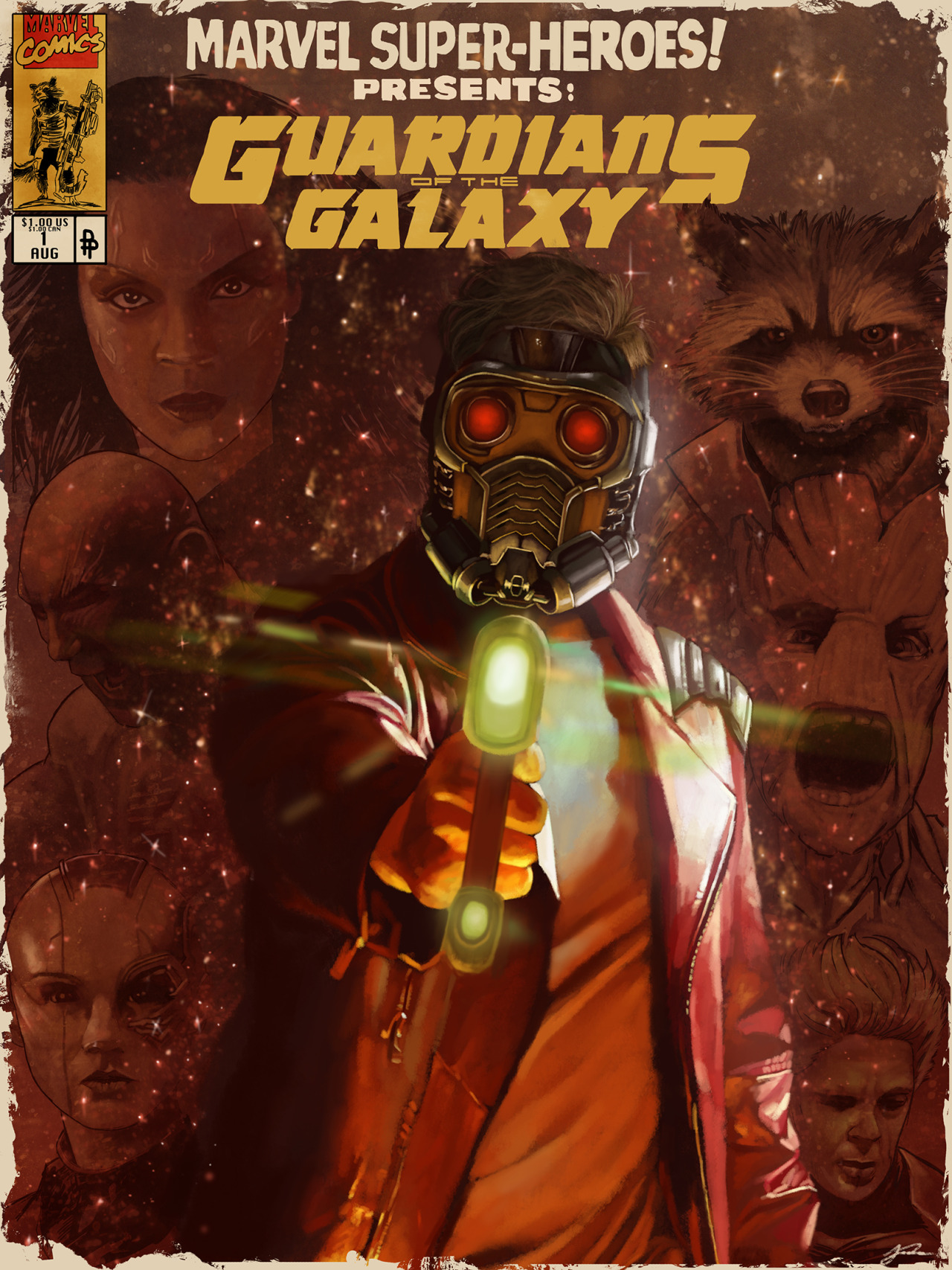 xombiedirge:  Phase 1 of the Poster Posse’s Guardians of The Galaxy poster project,