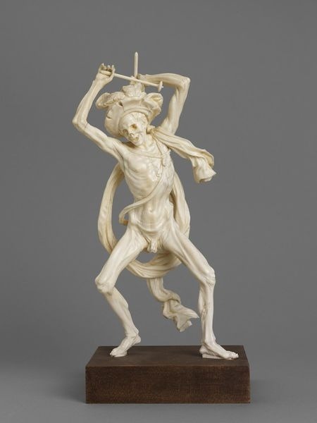 Death as a Drummer, ca. 1670-1680 Attributed to Joachim Henne. Northern Germany. Carved elephant ivory
