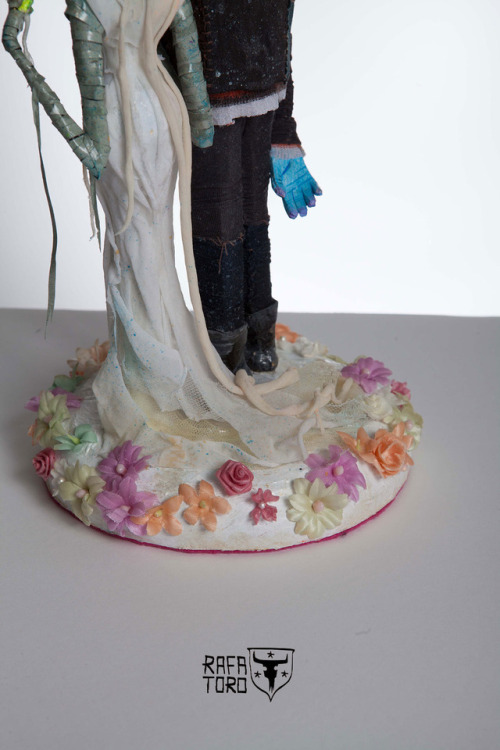 “Frankenwedding Cake Topper”My contribution to the upcoming group art show curated by @chogrinin cel