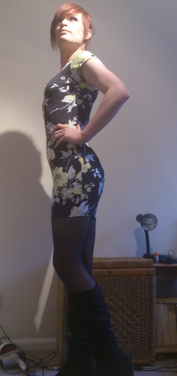 katie-hart-tg:My new dress. Reblog if you like it ;) Xx