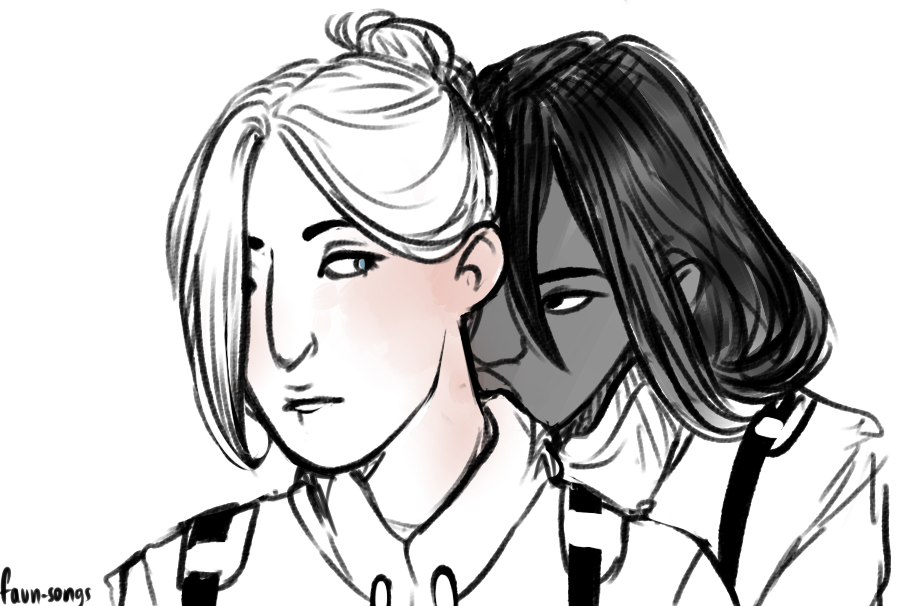 faun-songs:  I want predatory MikaAnnie. I want Mikasa to be Jaeger, to hunt Leonhardt