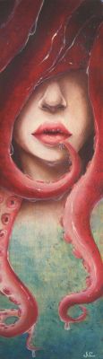 psychetronictonic:  “Octopus woman water witch” by bohemianchaos (seen on etsy)