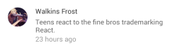myworstphantasy:  Tbh I don’t care about the drama going on with FineBros but these comments lmao 