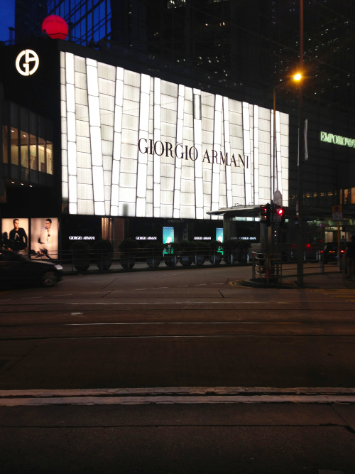 Giorgio Armani store in Hong Kong.