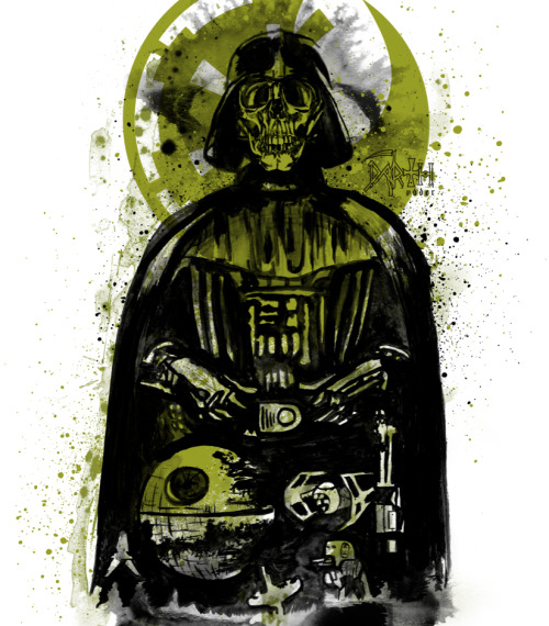 Death Vader T-shirt New t-shirt design from www.tidyshirts.com. The design is based on a painting an