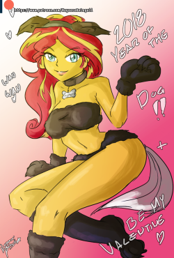zapotecdarkstar: Happy Early Valentines day AND Chinese New Year everyone! If you’re a Patron check my Patreon where there’s also the imgur links for the alternate versions in full size https://www.patreon.com/NayaaseBeleguii  sunny!~ &lt; |D’‘‘‘