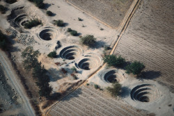 unrar:Spiral holes afforded access for clearing the ancient aqueduct system, Peru, Bobby Haas.