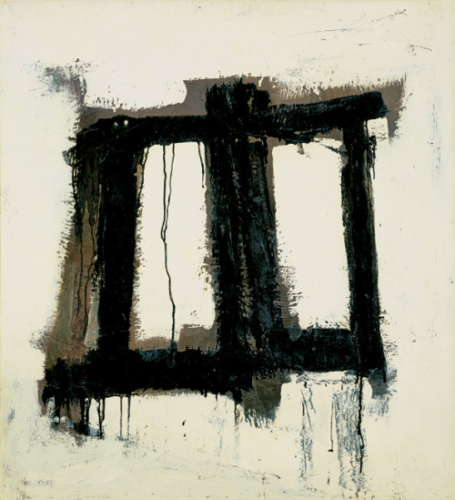 Franz Kline - Thorpe, 1951, oil and enamel on canvas, 95.3 x 87.6 cm, Collection of Robert and Jane 