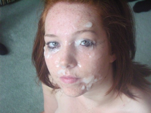 Amateur redhead facial