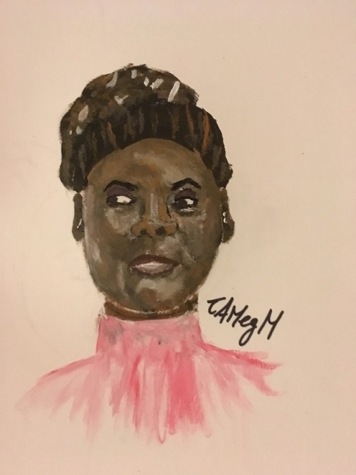 padawan-thunderairborne submitted:  Have a painting of Shuri! I got to see Black Panther today 