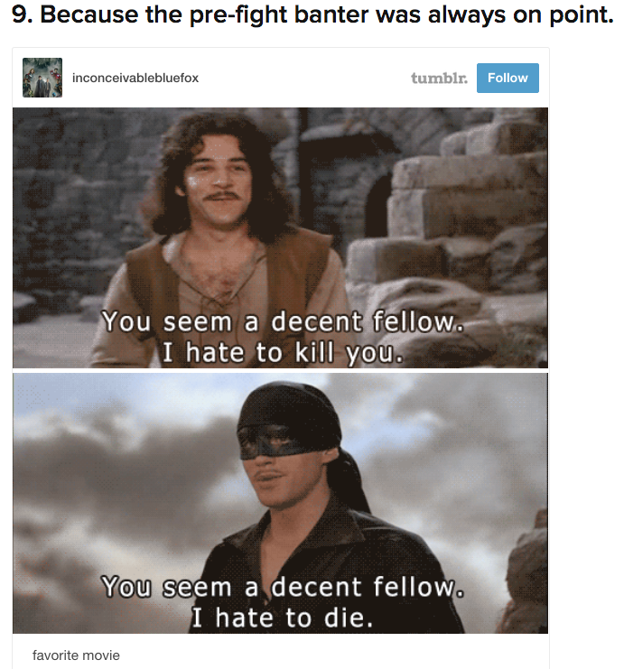 buzzfeedrewind:  Reasons Why “The Princess Bride” Is The Most Important Movie