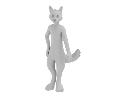 puddlecat:new furry basemesh for ych’s ect