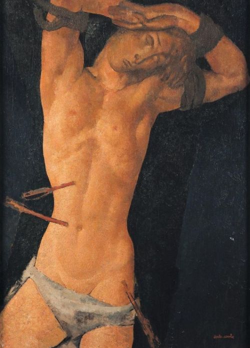 Grundoonmgnx: Anto Carte (Belgian, 1886-1954) Saint Sébastien, 1934    Oil On Panel, 