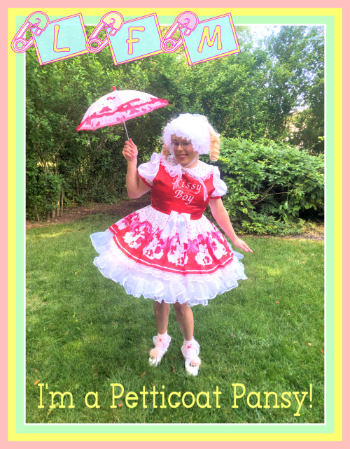 “I’M A PETTICOAT PANSY!”*This image, along with my STAR letter to dear Aunt Frocks