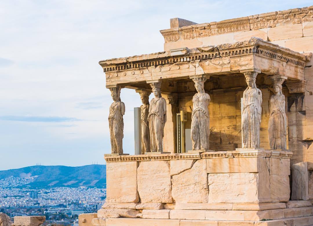 ancient-archives: mcbuffalowings:  The caryatids of the Erechtheion, temple to Athena