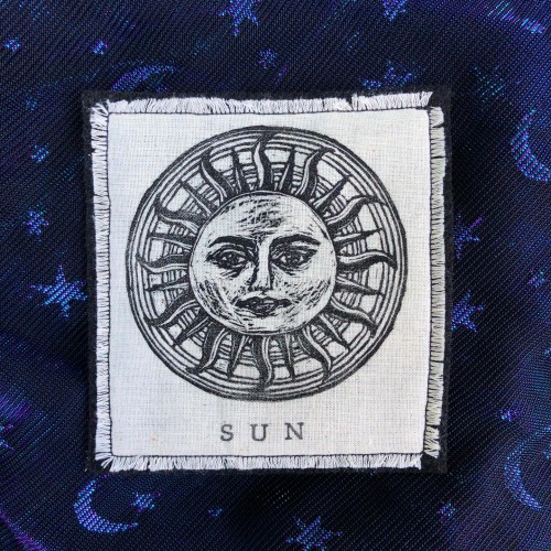 handmade iron on sun patches are now up in my shop! Shop | Instagram