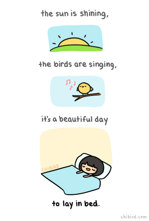 Sex chibird:  How nice it is to sleep in and pictures