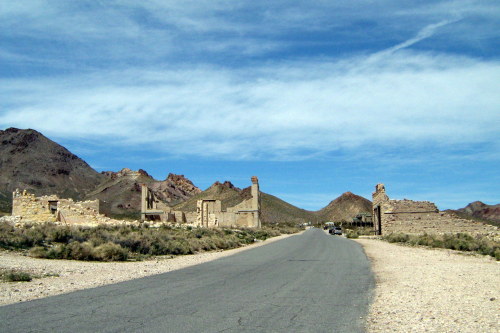 route22ny:Rhyolite, Nevada is one of the best ghost town sites in the United States.  Part of the De