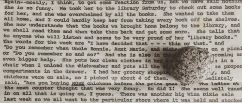 thebegats:  I’ve been reading letters my mom wrote when I was little, just after I turned two.